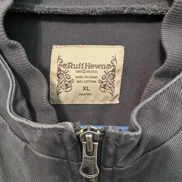 Ruff Hewn Medium Gray Jacket VGUC Sz XL - Picture 3 of 12